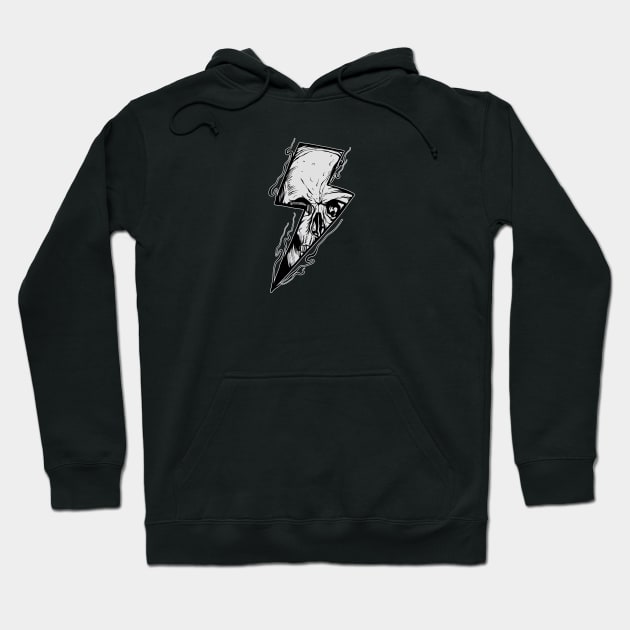 Lightning Skull Hoodie by ryanhdyt